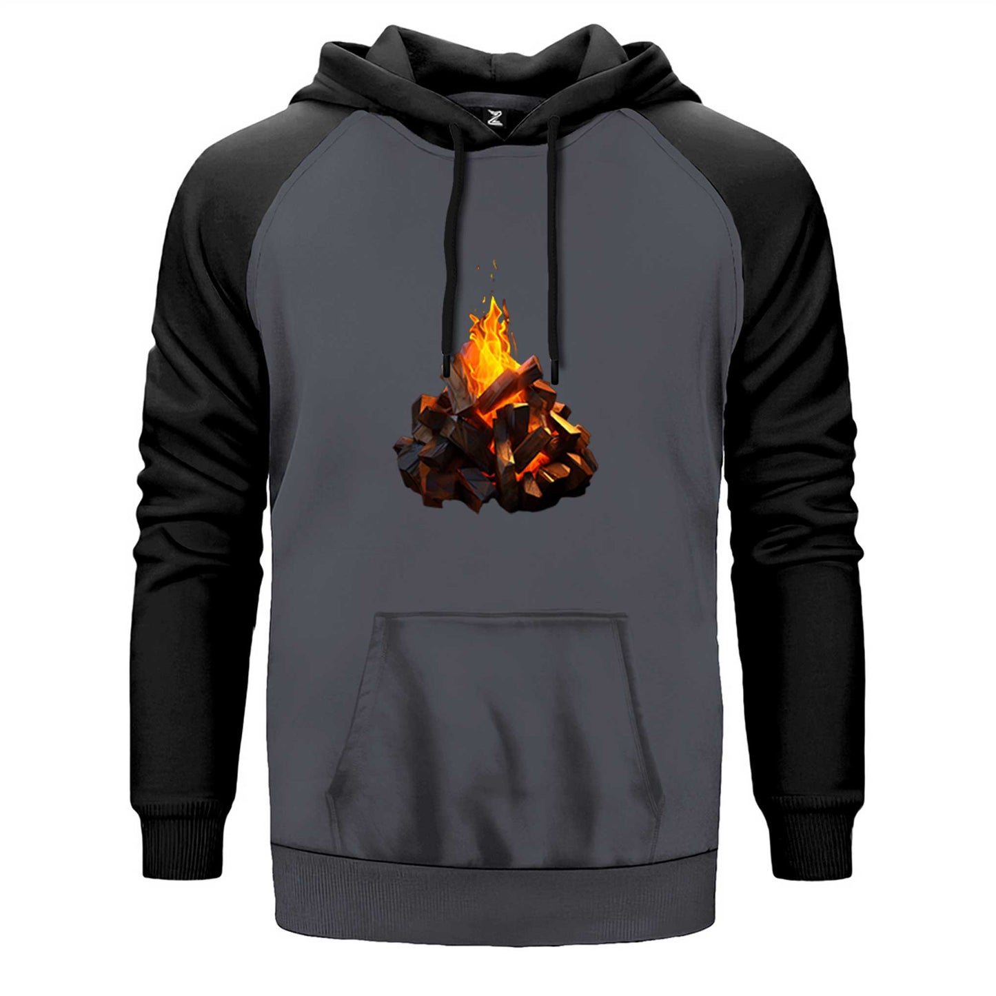 Camp Fire Çift Renk Reglan Kol Sweatshirt