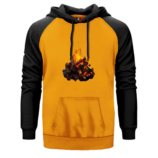 Camp Fire Çift Renk Reglan Kol Sweatshirt