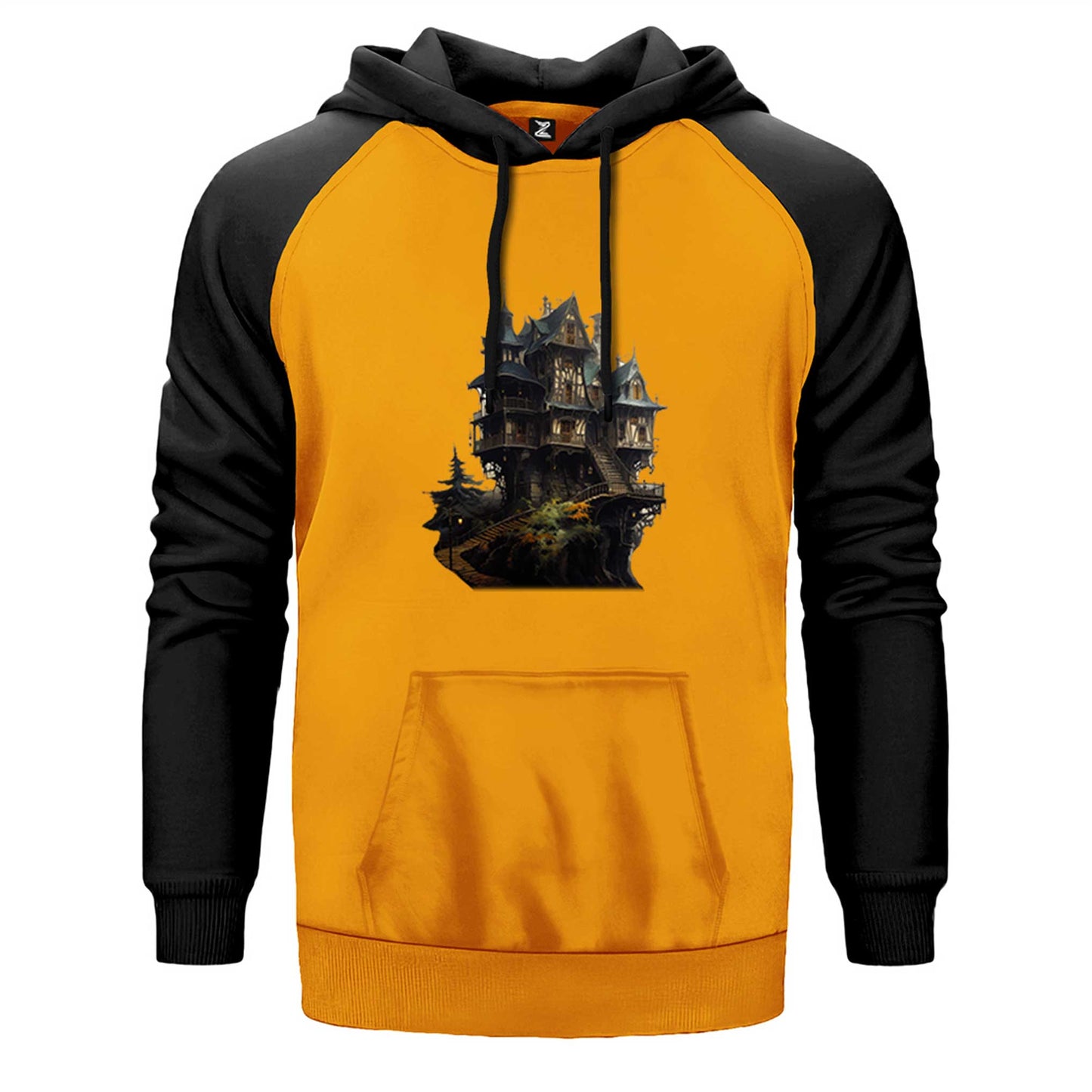 Castle in The Forest Çift Renk Reglan Kol Sweatshirt