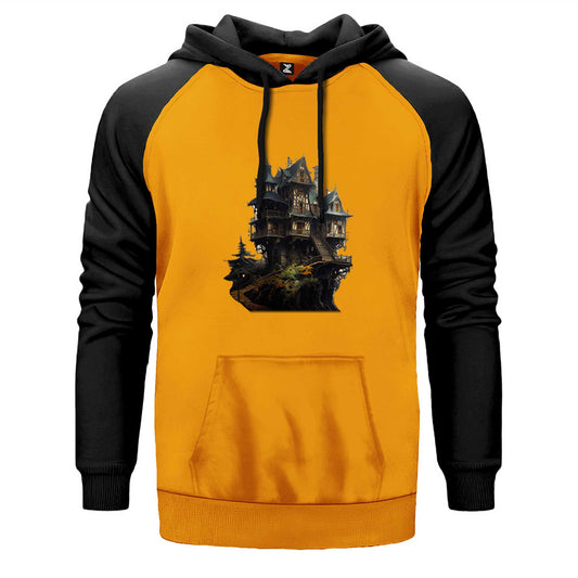 Castle in The Forest Çift Renk Reglan Kol Sweatshirt