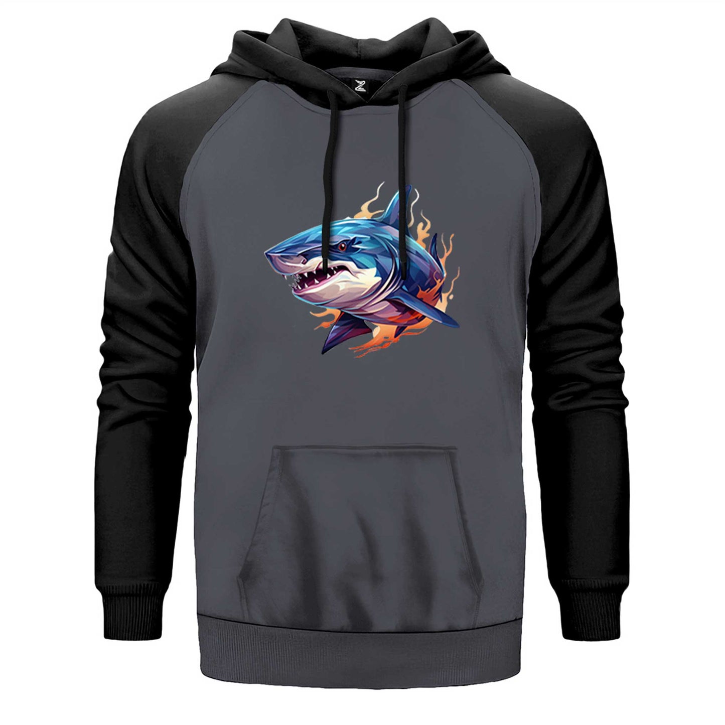 Color Shark Çift Renk Reglan Kol Sweatshirt