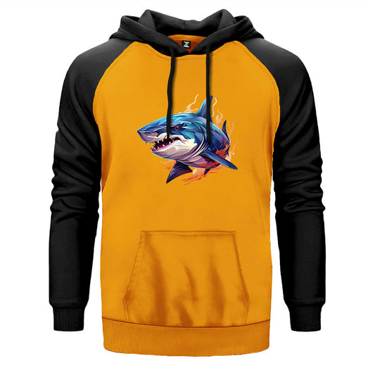 Color Shark Çift Renk Reglan Kol Sweatshirt