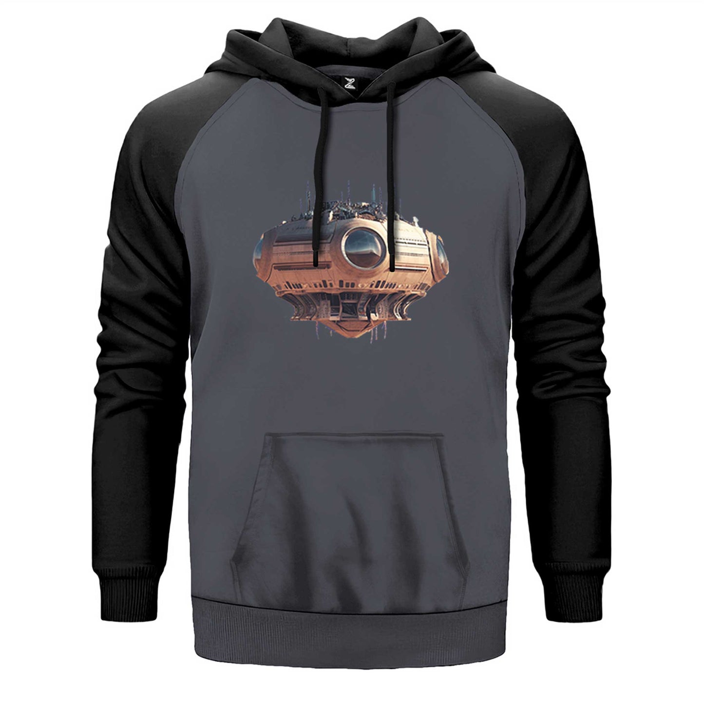 Massive Speaker Spaceship Çift Renk Reglan Kol Sweatshirt