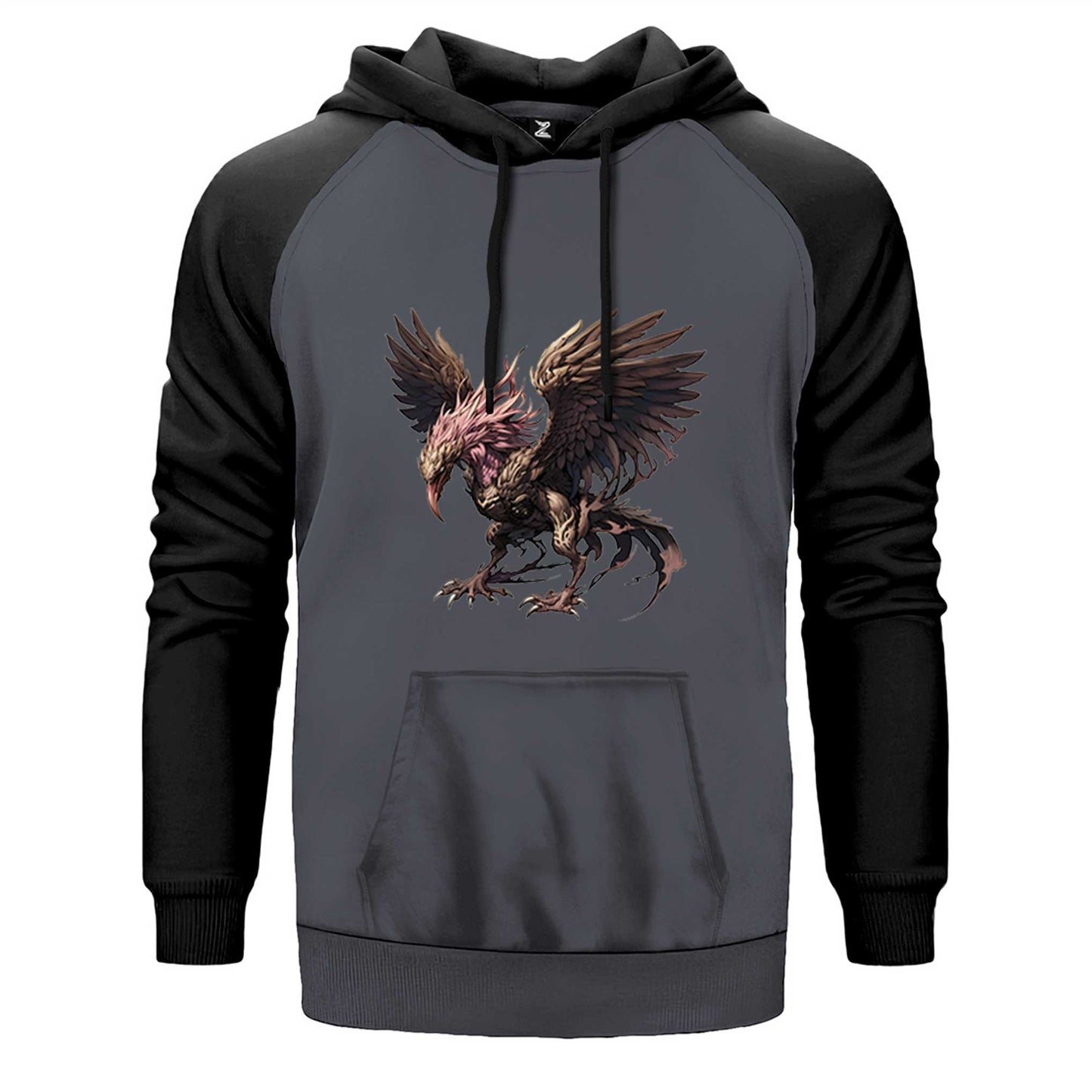 Phoenix Mythology Creature Çift Renk Reglan Kol Sweatshirt