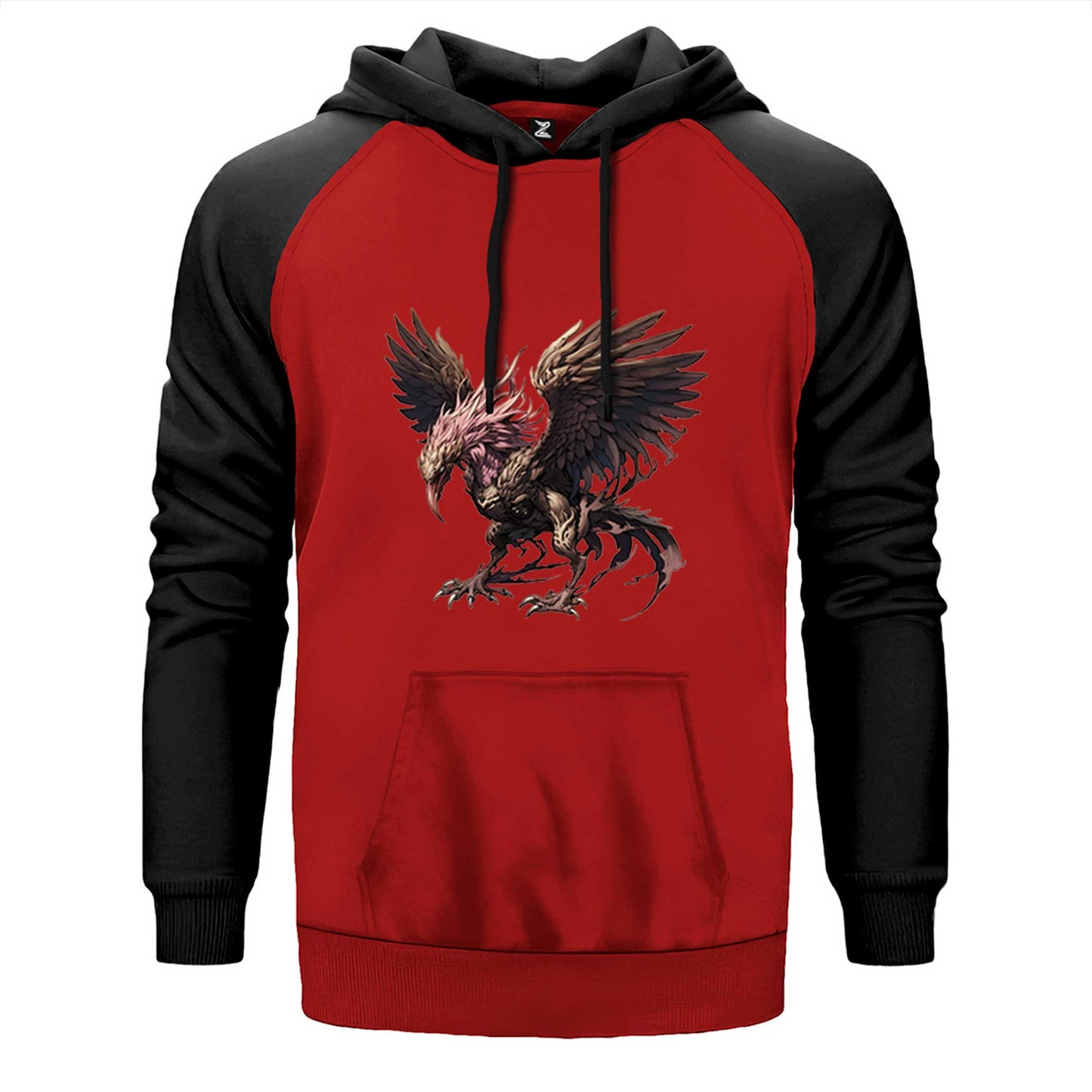 Phoenix Mythology Creature Çift Renk Reglan Kol Sweatshirt