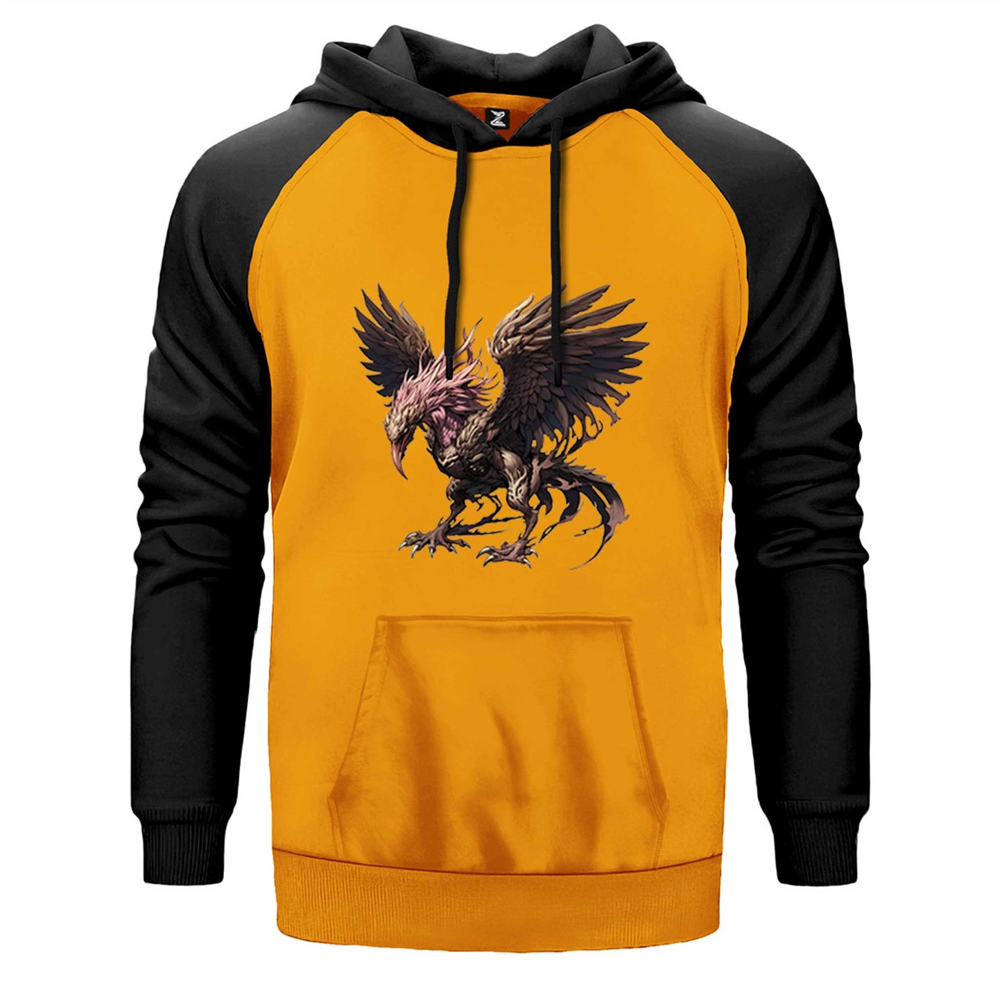 Phoenix Mythology Creature Çift Renk Reglan Kol Sweatshirt