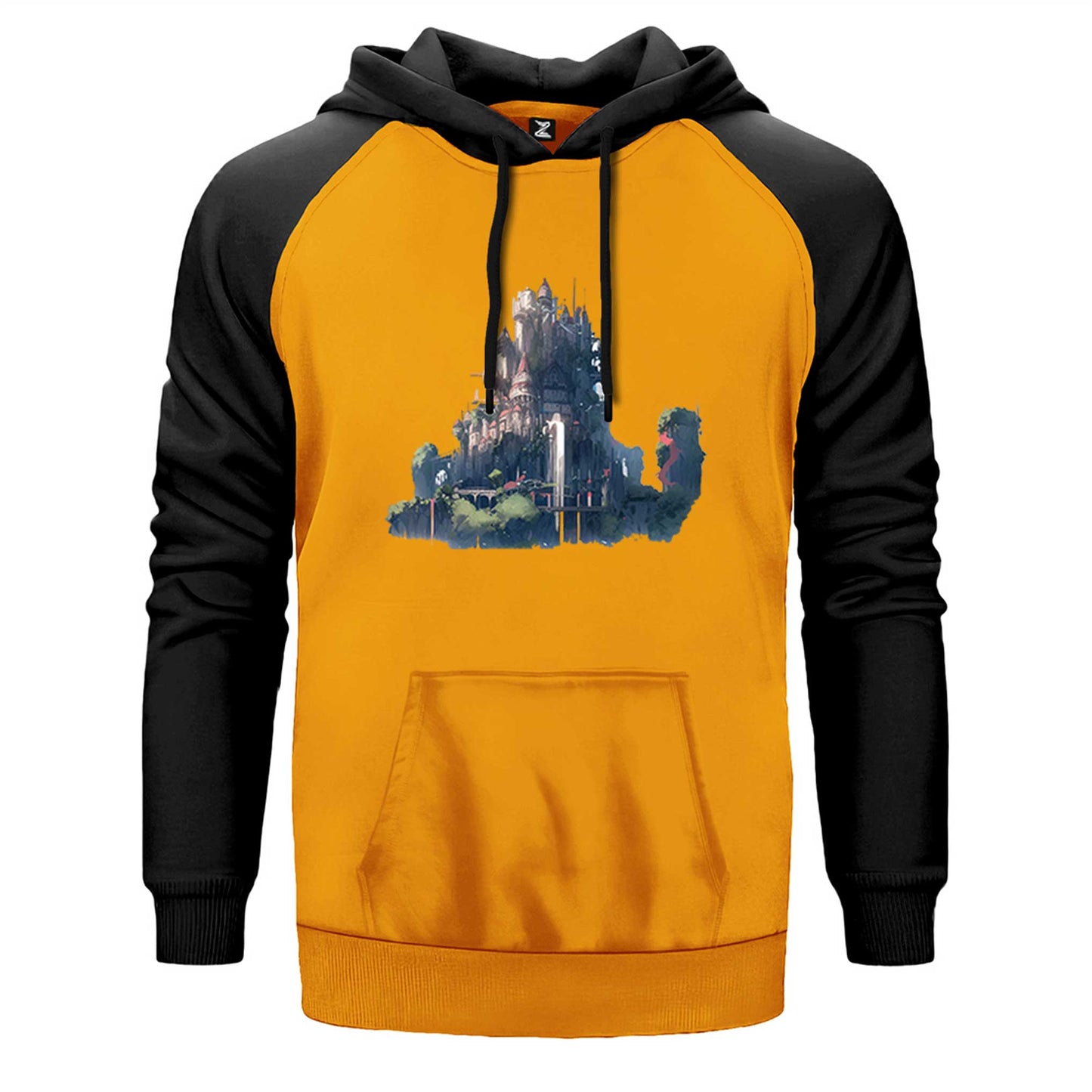 Water valley Castle Çift Renk Reglan Kol Sweatshirt