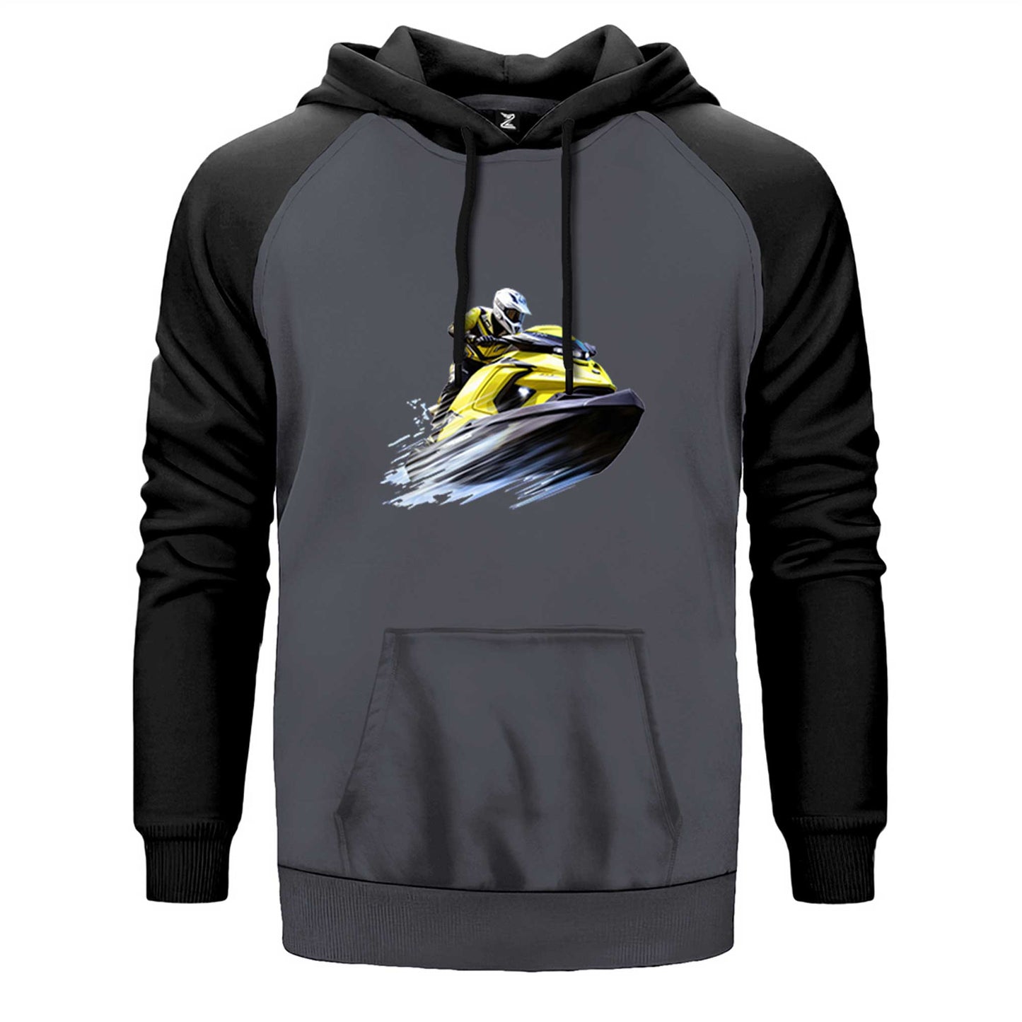 Jetski Tour Çift Renk Reglan Kol Sweatshirt