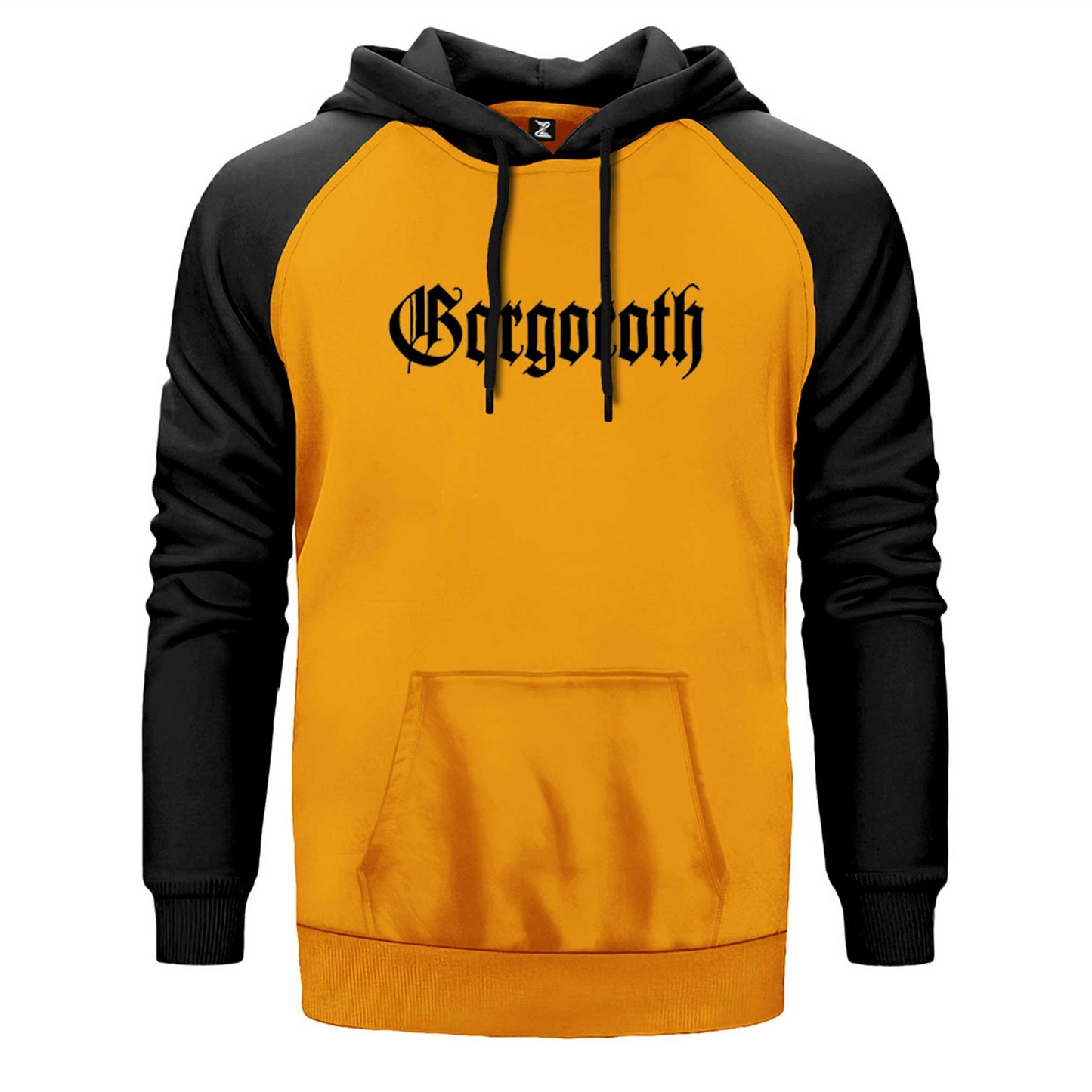 Gorgoroth Text Logo Çift Renk Reglan Kol Sweatshirt