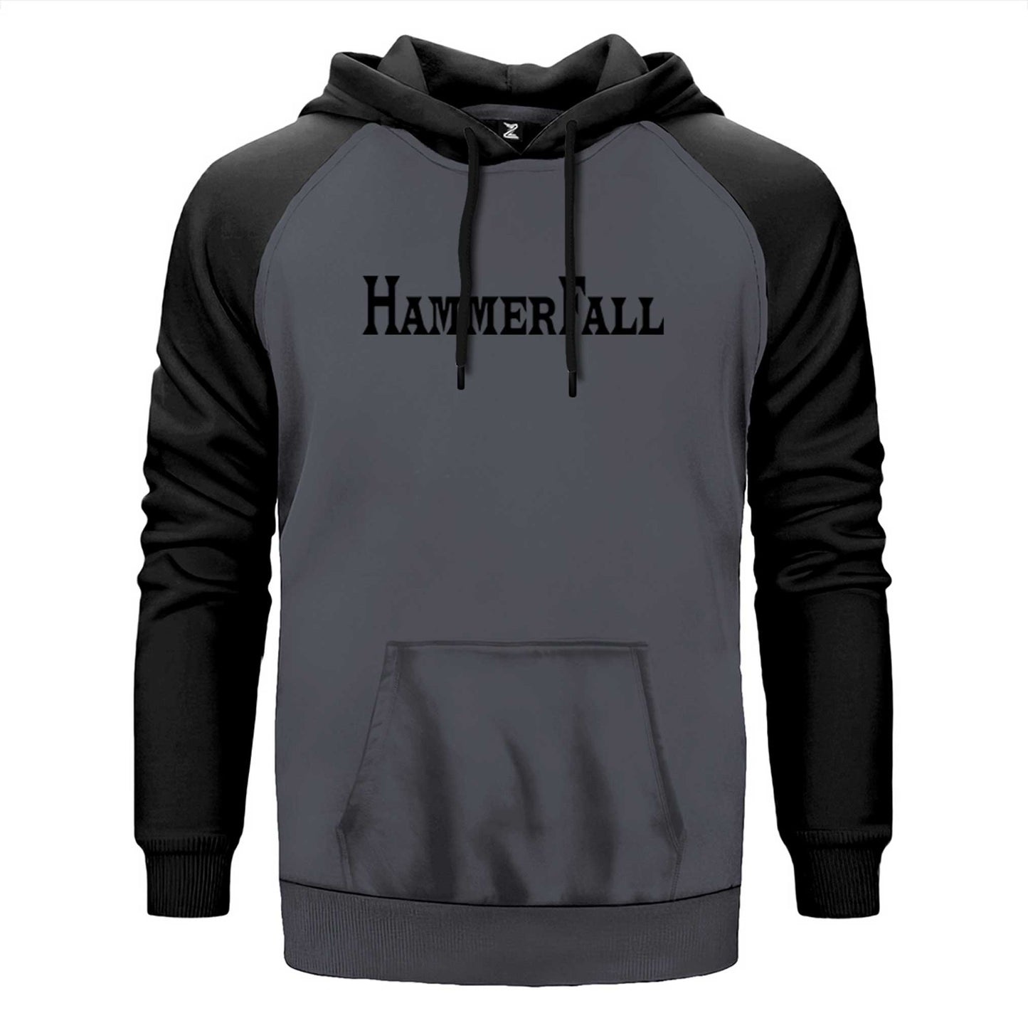 Hammerfall Text Çift Renk Reglan Kol Sweatshirt