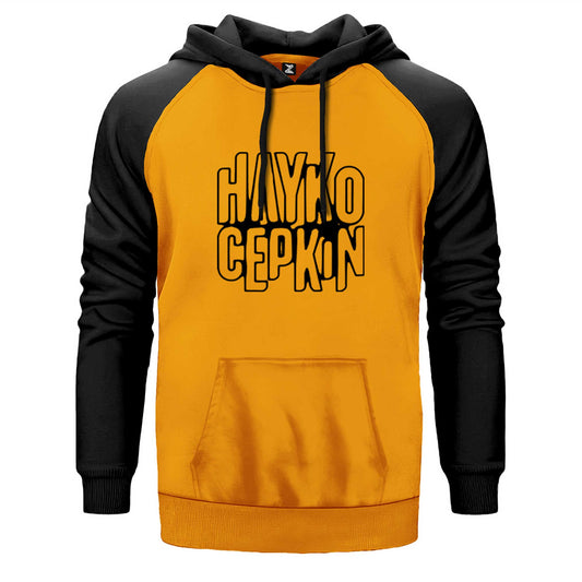 Hayko Cepkin Grafiti Çift Renk Reglan Kol Sweatshirt
