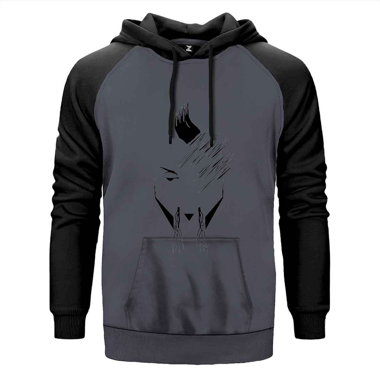 Hayko Cepkin Portre Çift Renk Reglan Kol Sweatshirt