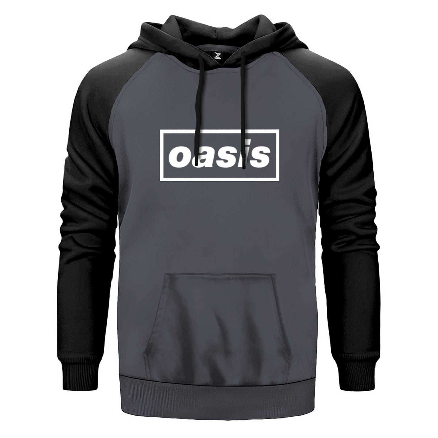Oasis Text Çift Renk Reglan Kol Sweatshirt