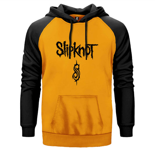 Slipknot Logo Text Çift Renk Reglan Kol Sweatshirt