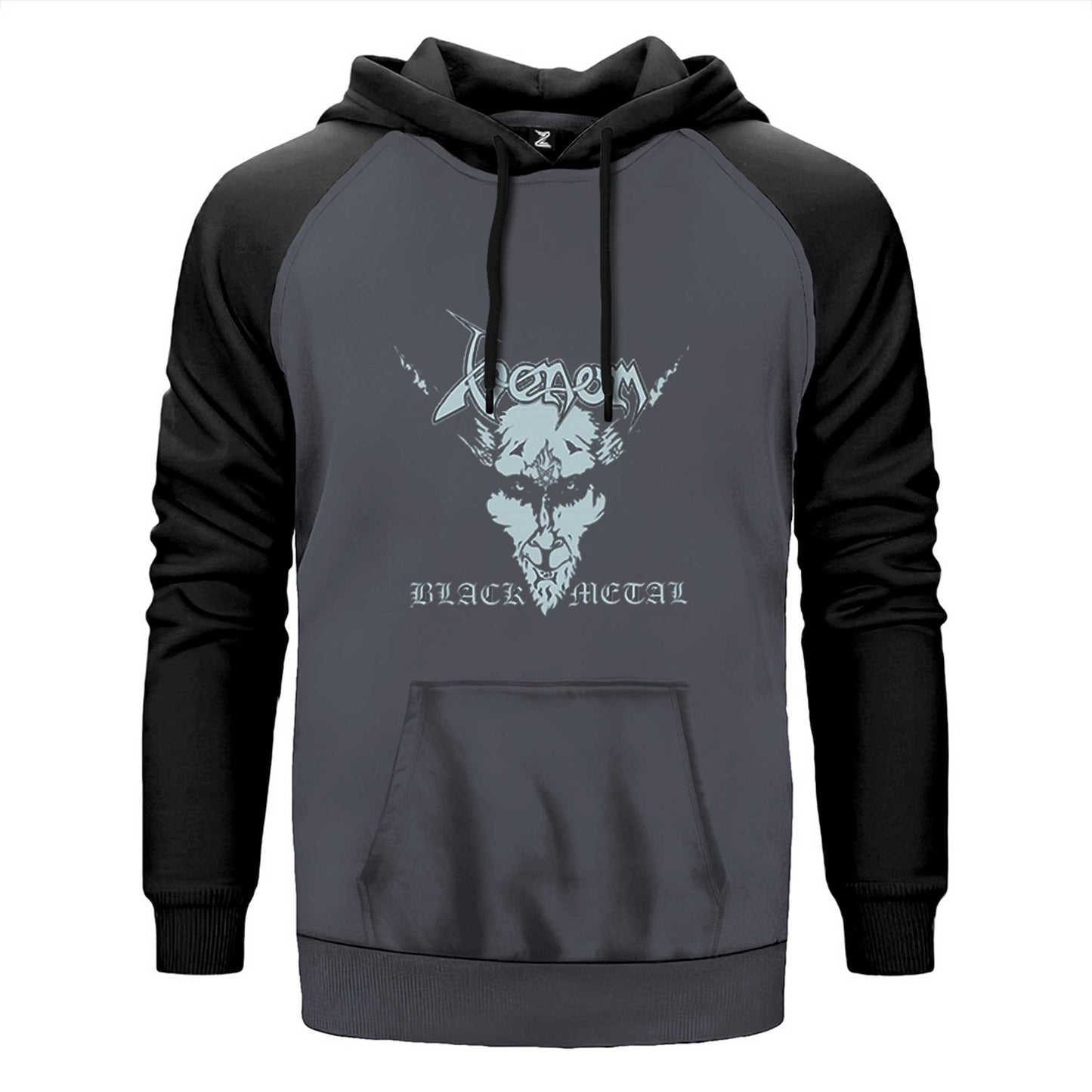 Venom Black Metal Silver Çift Renk Reglan Kol Sweatshirt