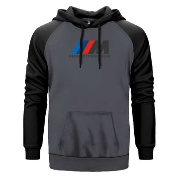 BMW M Power Motorsport Çift Renk Reglan Kol Sweatshirt