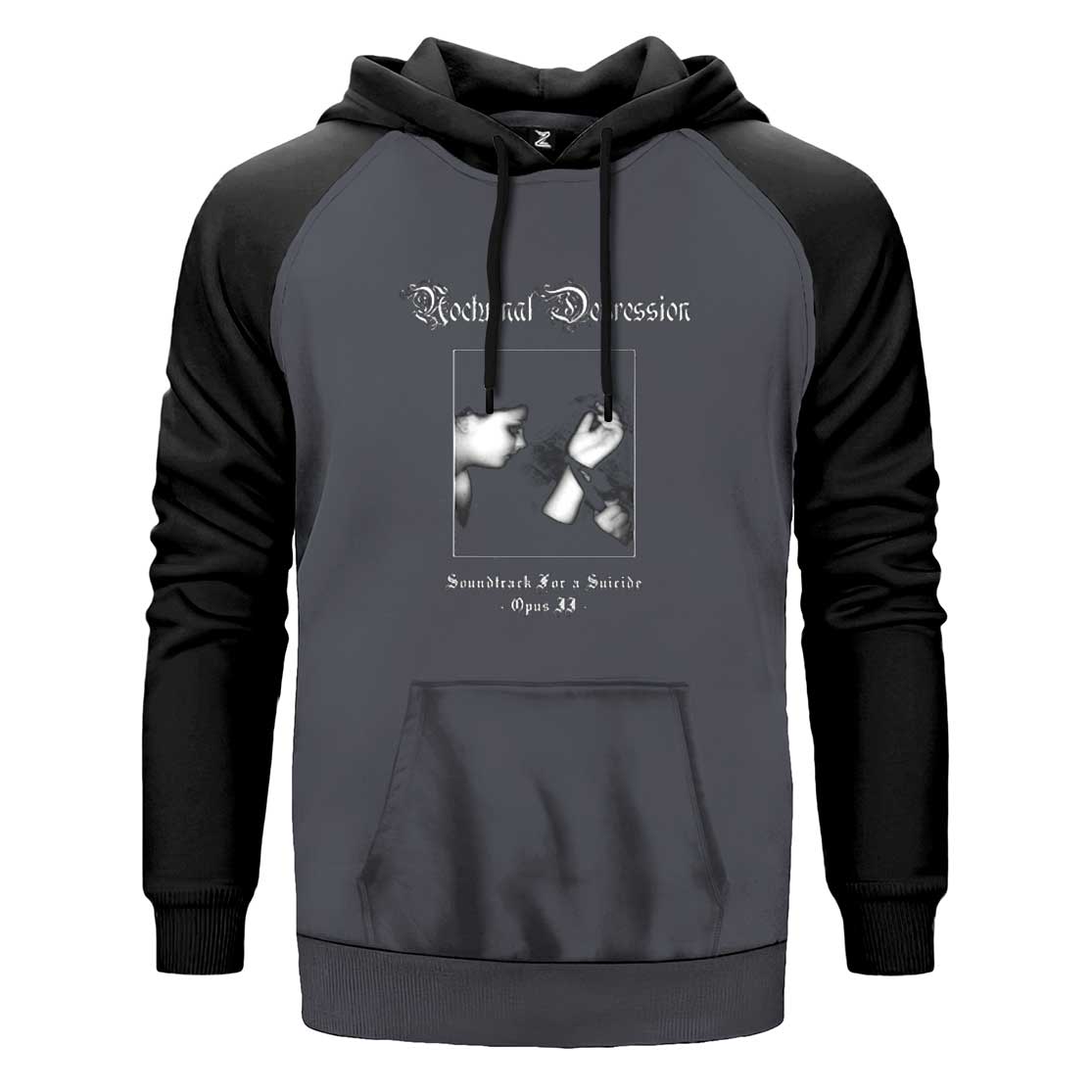 Nocturnal Depression Soundtrack Çift Renk Reglan Kol Sweatshirt