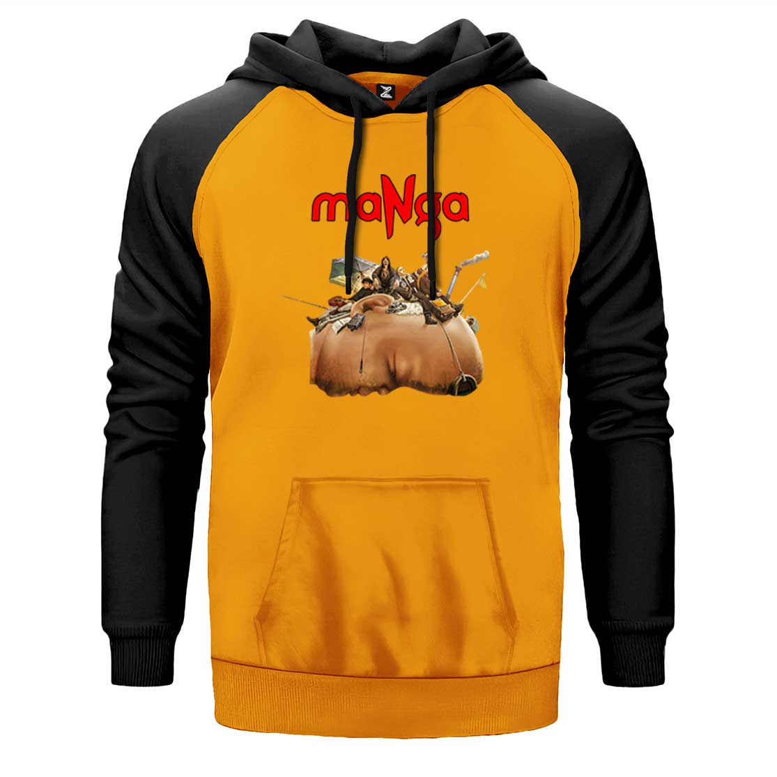 MaNga Antroposen Çift Renk Reglan Kol Sweatshirt