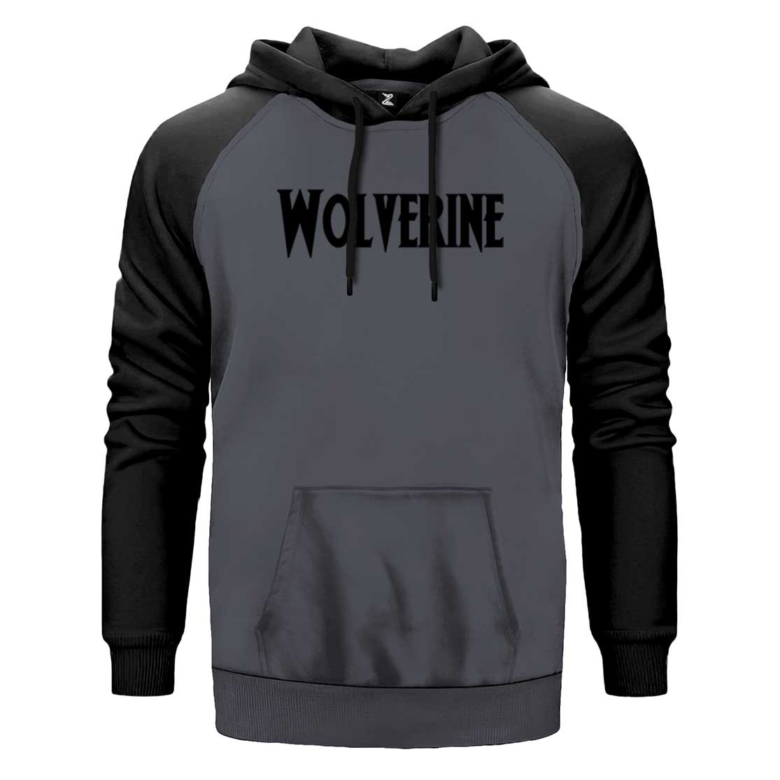 Wolverine Text Çift Renk Reglan Kol Sweatshirt