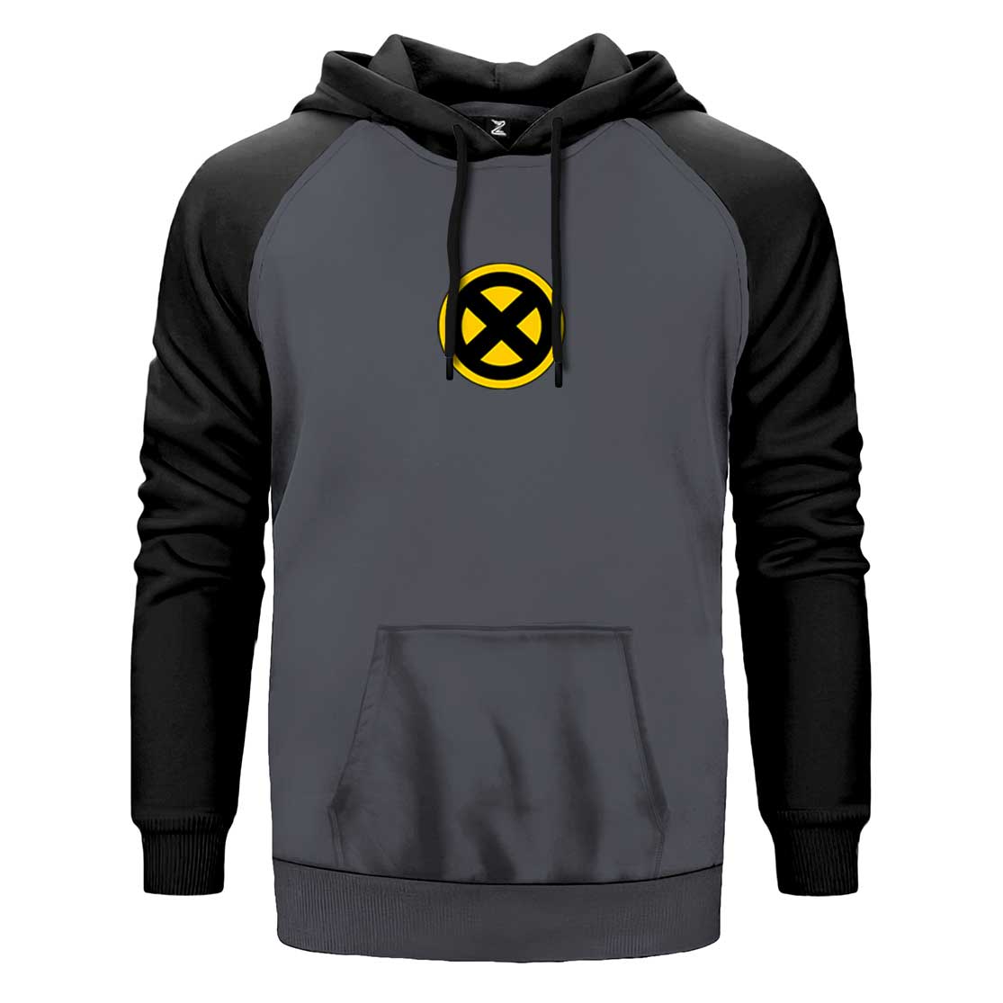 X men Yellow Logo Çift Renk Reglan Kol Sweatshirt