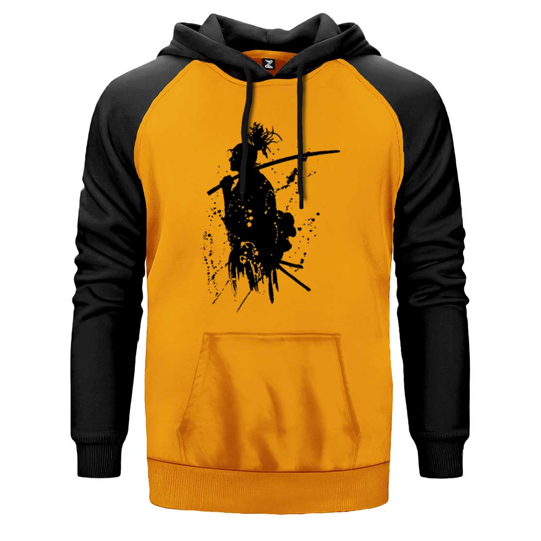 Samurai Miyamoto Musashi Çift Renk Reglan Kol Sweatshirt