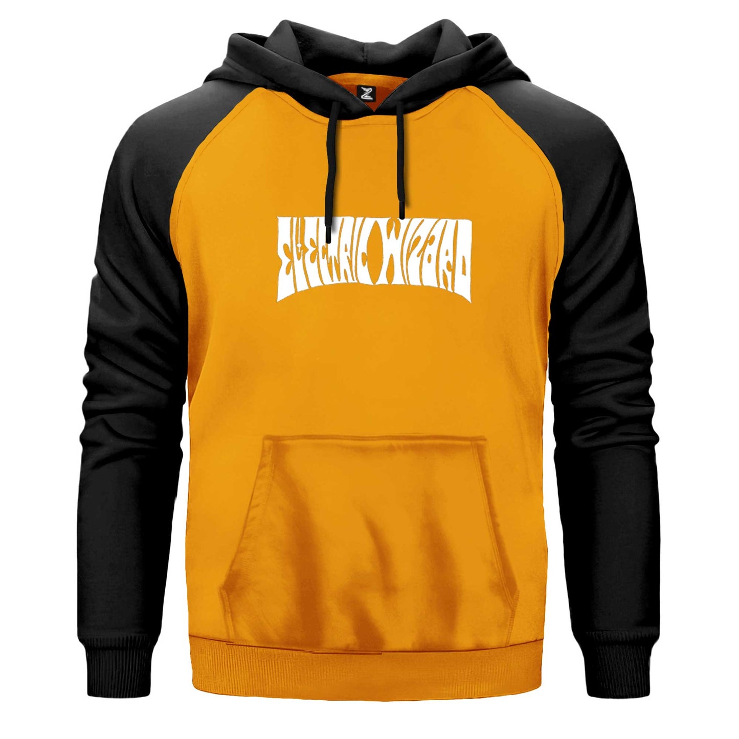 Electric Wizard Text Çift Renk Reglan Kol Sweatshirt Kapşonlu