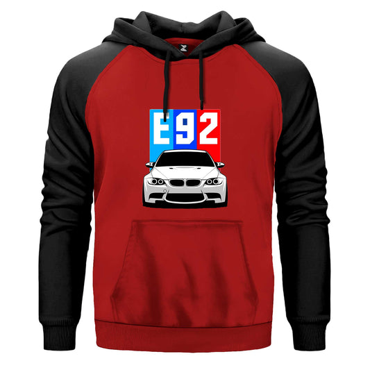 BMW E92 Çift Renk Reglan Kol Sweatshirt Kapşonlu