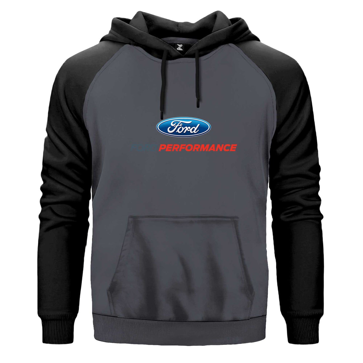 Ford Performance Çift Renk Reglan Kol Sweatshirt Kapşonlu