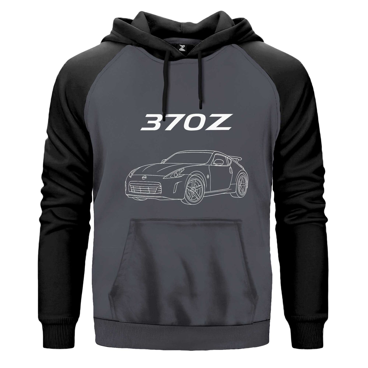 Nissan 370Z Çift Renk Reglan Kol Sweatshirt Kapşonlu