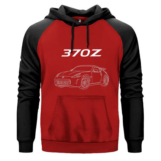 Nissan 370Z Çift Renk Reglan Kol Sweatshirt Kapşonlu