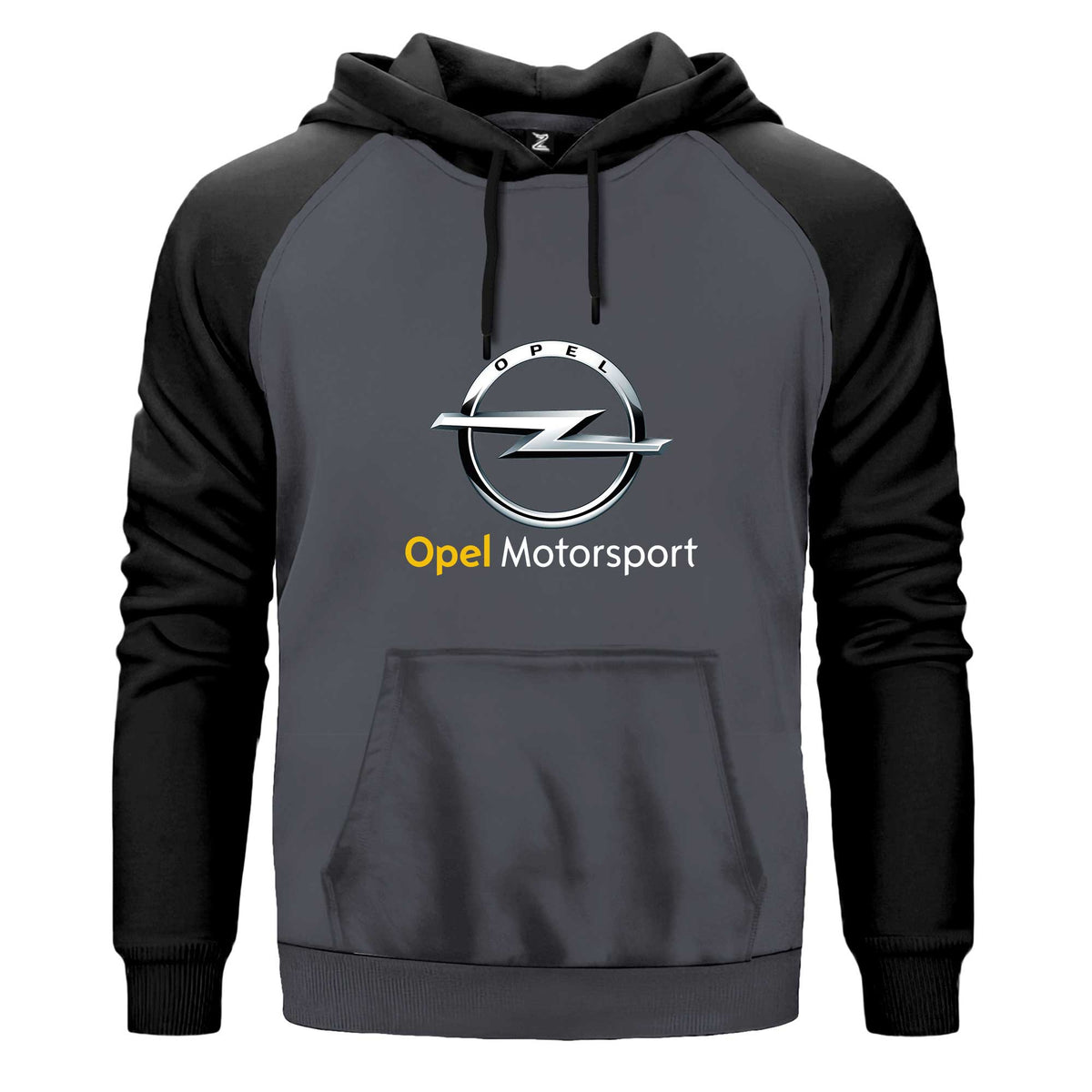 Opel Motorsport Çift Renk Reglan Kol Sweatshirt Kapşonlu