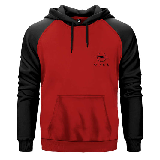 Opel New Logo Çift Renk Reglan Kol Sweatshirt Kapşonlu