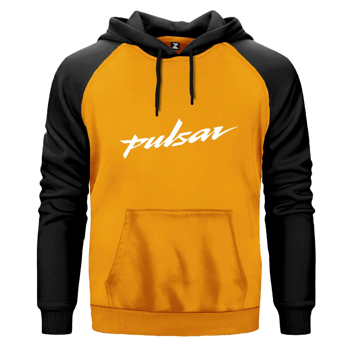 Pulsar Logo Çift Renk Reglan Kol Sweatshirt Kapşonlu