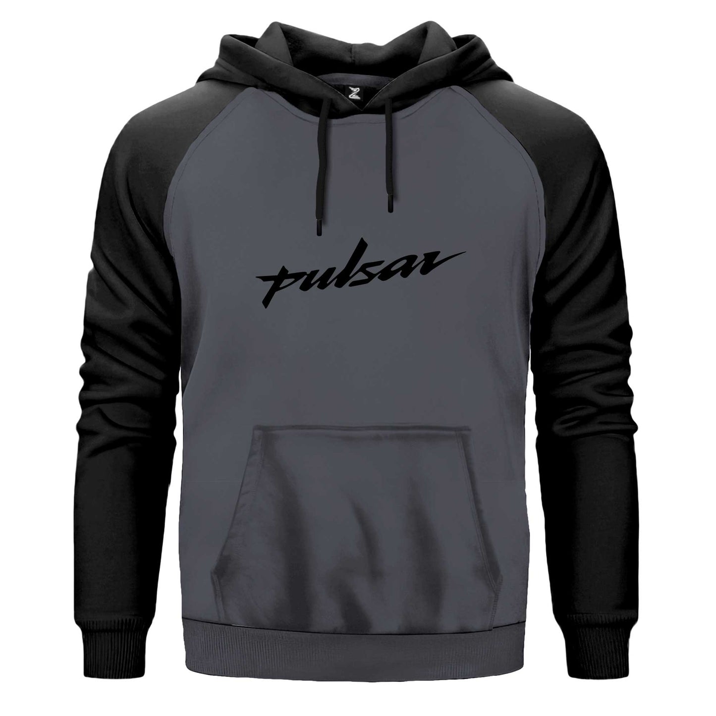 Pulsar Logo Black Çift Renk Reglan Kol Sweatshirt Kapşonlu