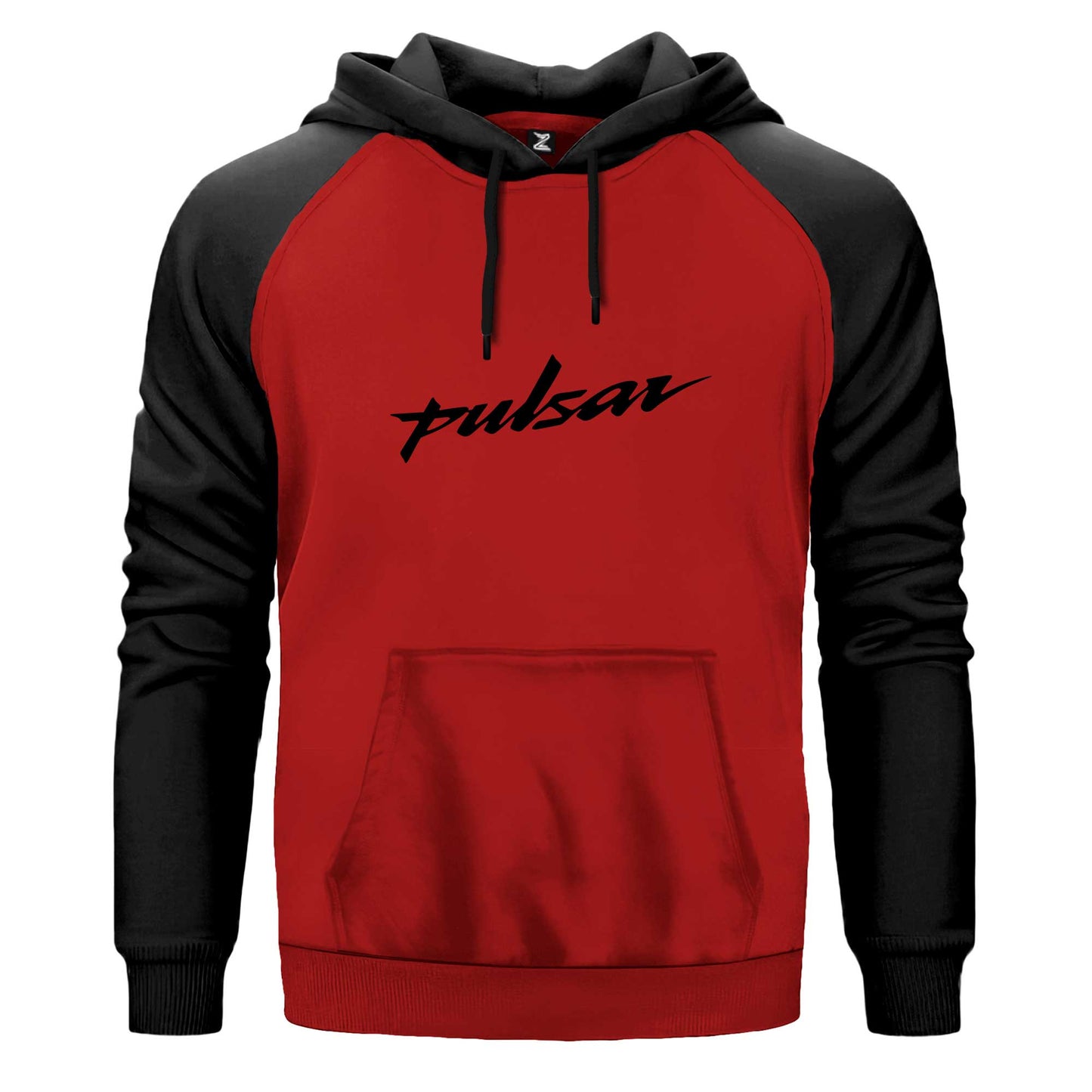 Pulsar Logo Black Çift Renk Reglan Kol Sweatshirt Kapşonlu
