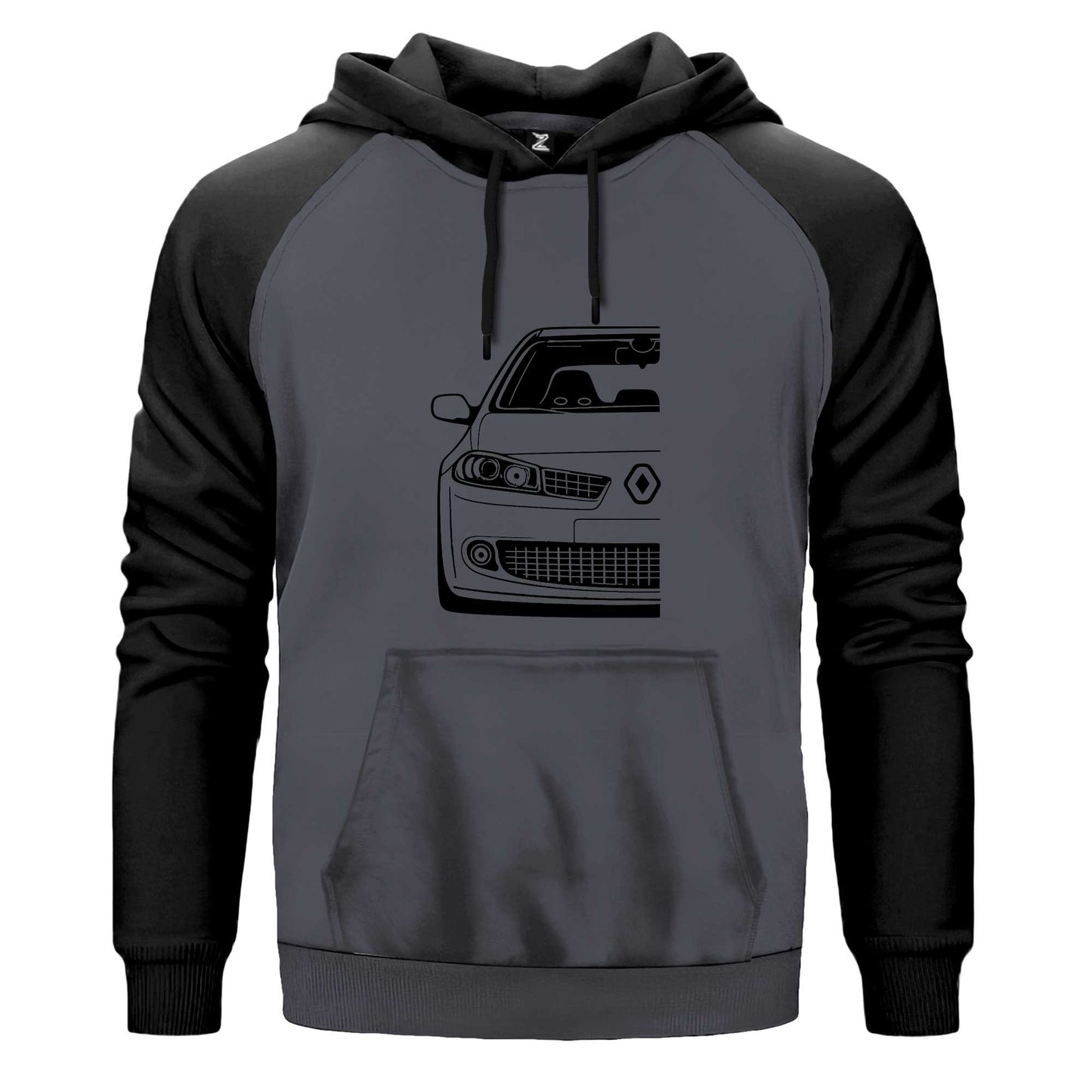 Renault Megane 2 Çift Renk Reglan Kol Sweatshirt Kapşonlu