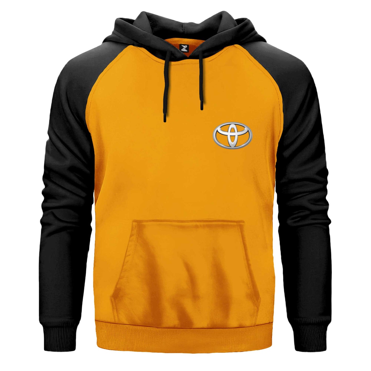 Toyata Logo Çift Renk Reglan Kol Sweatshirt Kapşonlu