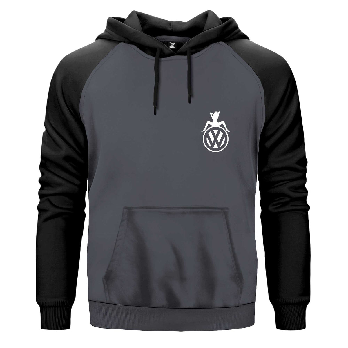 Volkswagen Woman Çift Renk Reglan Kol Sweatshirt Kapşonlu