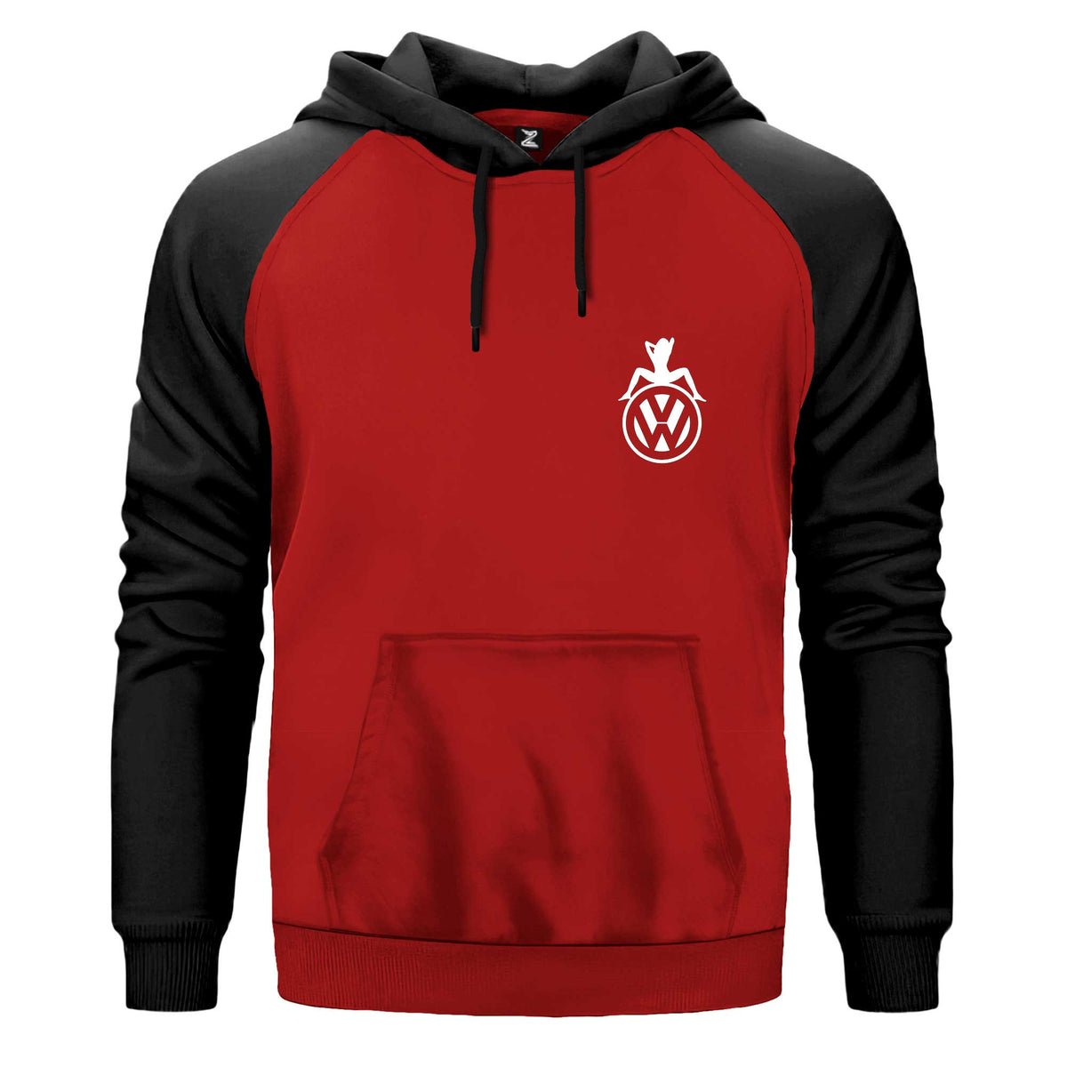 Volkswagen Woman Çift Renk Reglan Kol Sweatshirt Kapşonlu