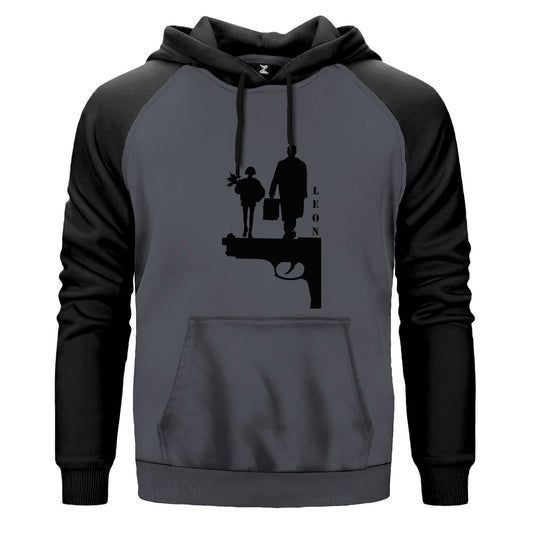 Leon Gun Silüet Renkli Reglan Kol Sweatshirt Kapşonlu
