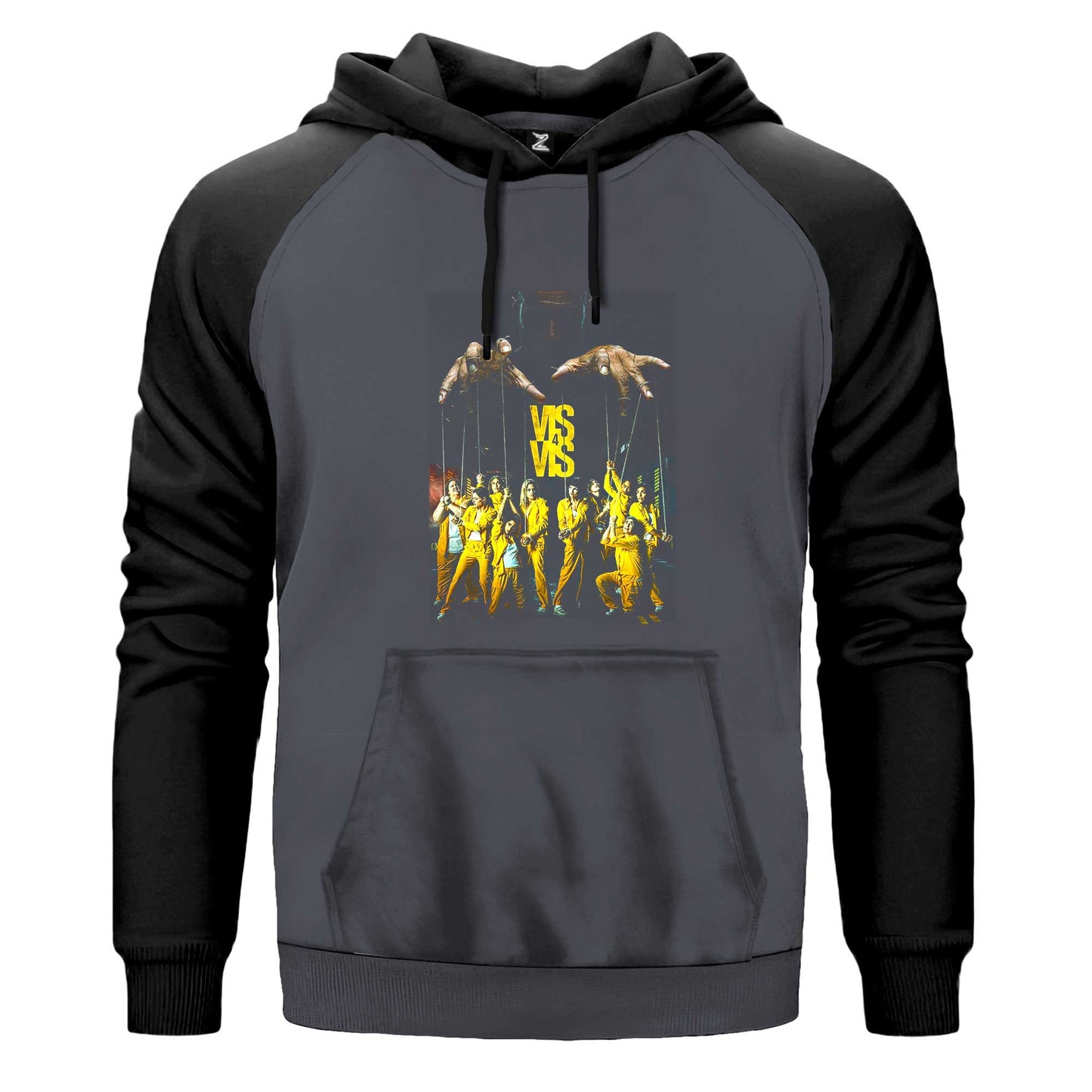 Videographer Renkli Reglan Kol Sweatshirt Kapşonlu