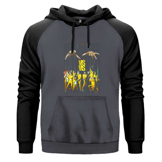 Videographer Renkli Reglan Kol Sweatshirt Kapşonlu