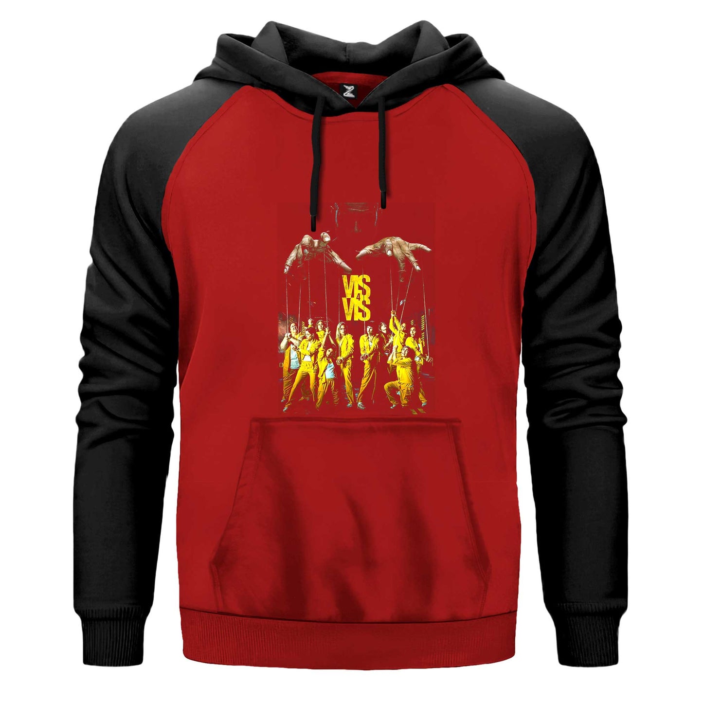 Videographer Renkli Reglan Kol Sweatshirt Kapşonlu