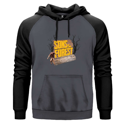 Sons Of The Forest Tree Renkli Reglan Kol Sweatshirt Kapşonlu