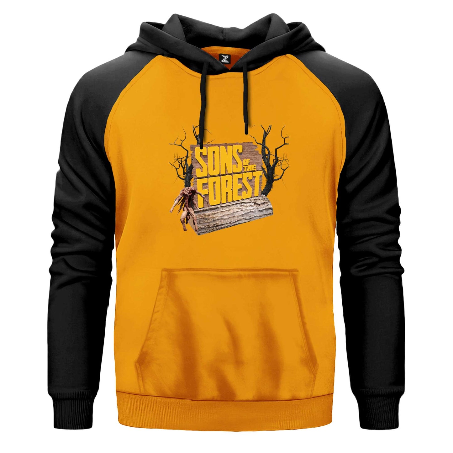 Sons Of The Forest Tree Renkli Reglan Kol Sweatshirt Kapşonlu