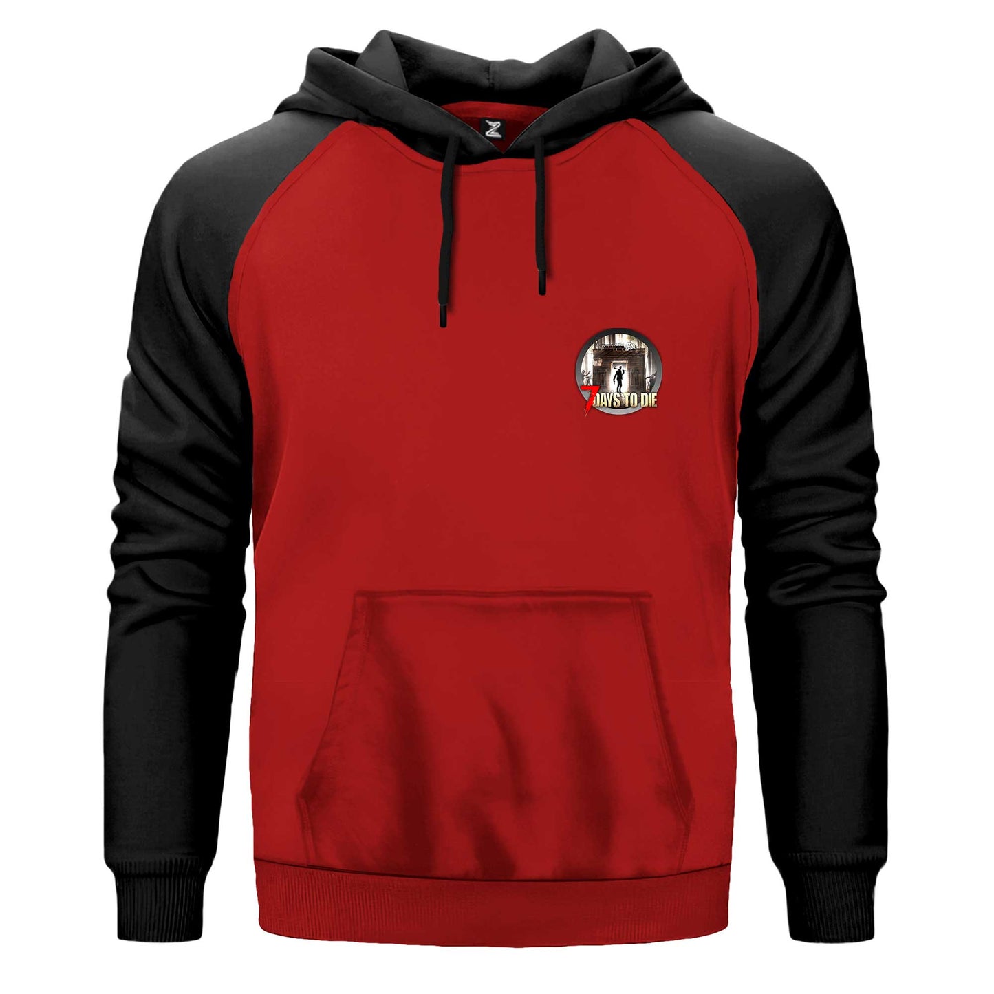 7 Days To Die Icon Renkli Reglan Kol Sweatshirt Kapşonlu