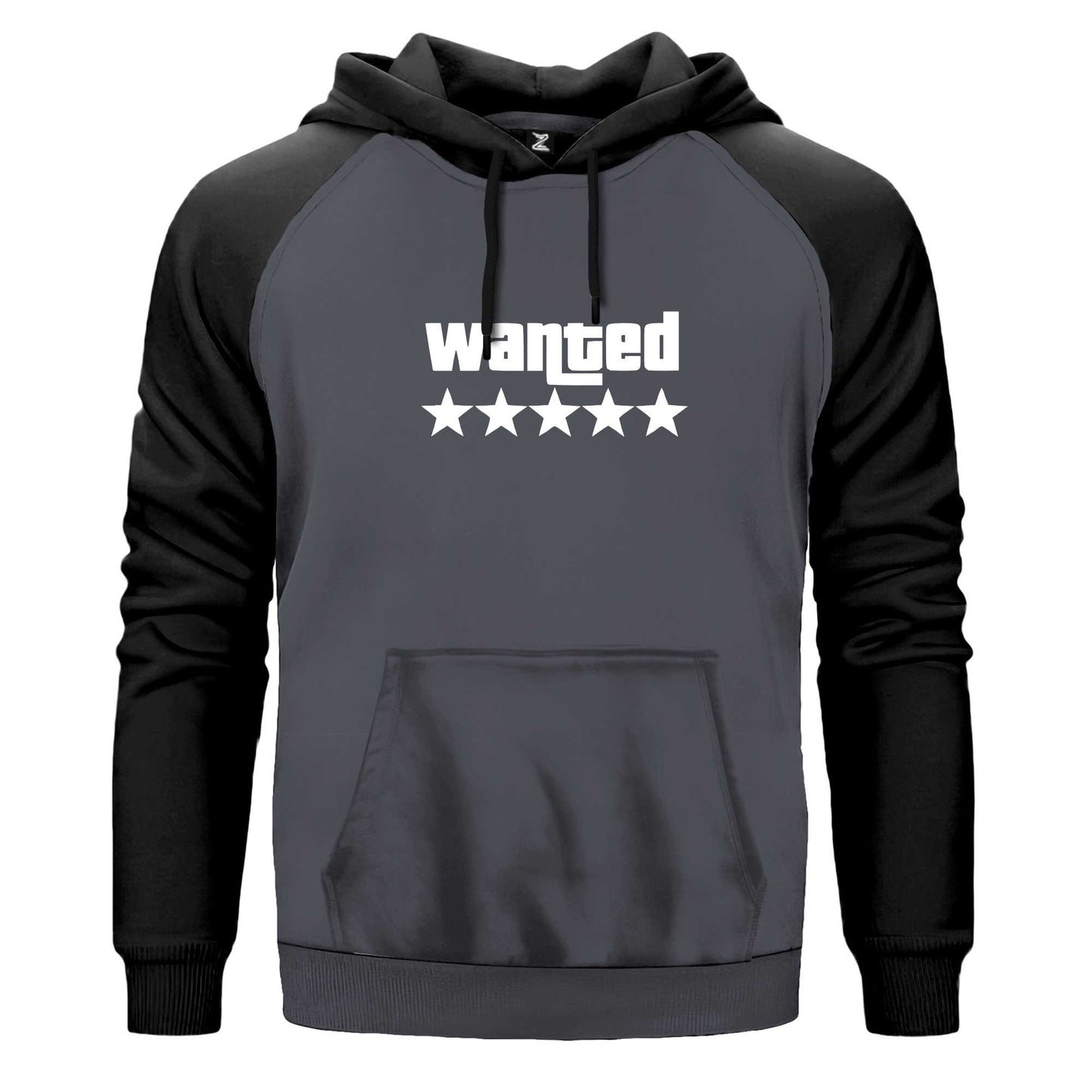 Wanted White Renkli Reglan Kol Sweatshirt Kapşonlu