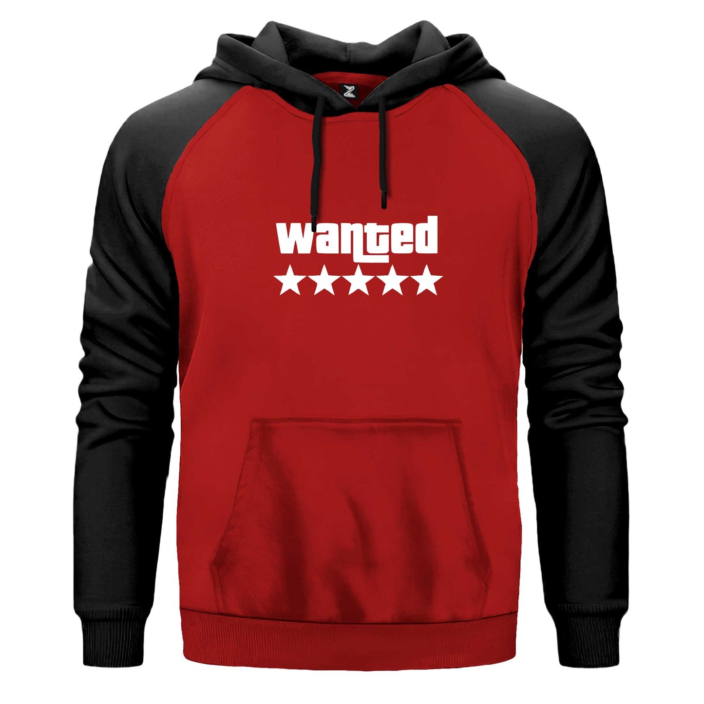 Wanted White Renkli Reglan Kol Sweatshirt Kapşonlu