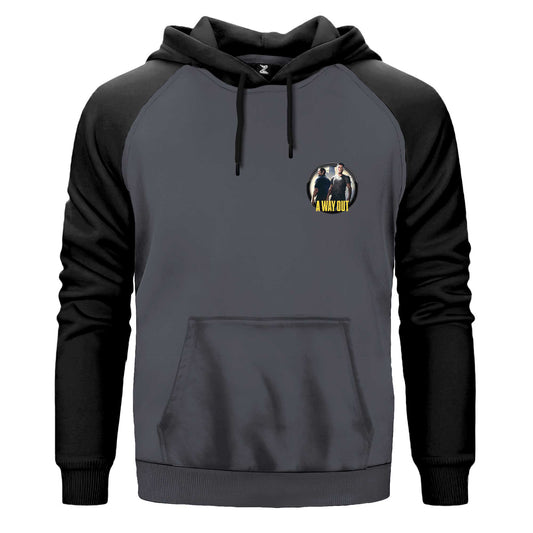 A Way Out Icon Renkli Reglan Kol Sweatshirt Kapşonlu