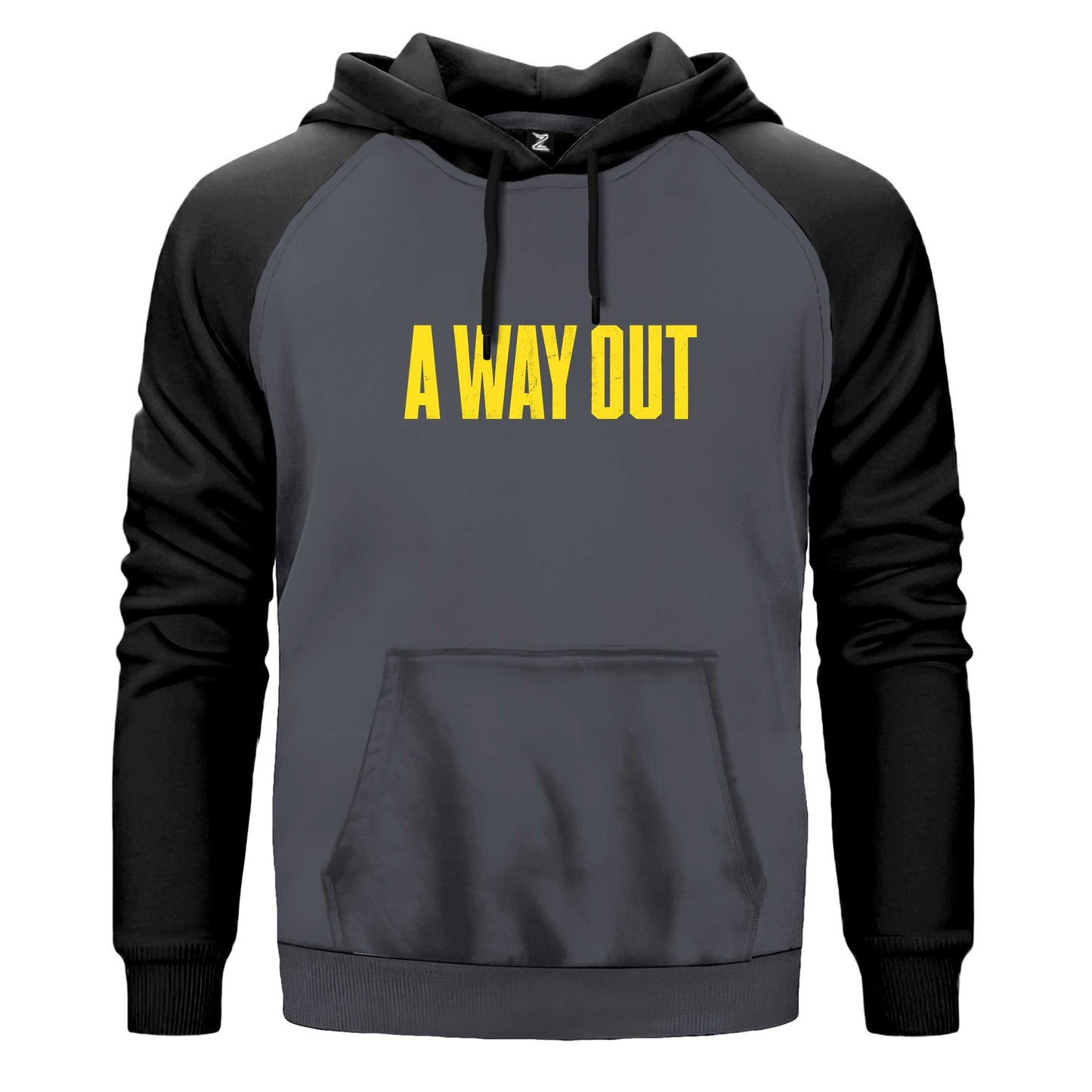 A Way Out Text Renkli Reglan Kol Sweatshirt Kapşonlu